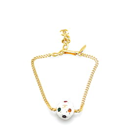 Chanel-Chanel Gold Gold Plated Soccer Ball Charm Bracelet-Other