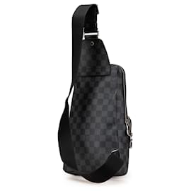 Louis Vuitton-Bolsa Sling Avenue Damier Graphite Preta Louis Vuitton-Preto