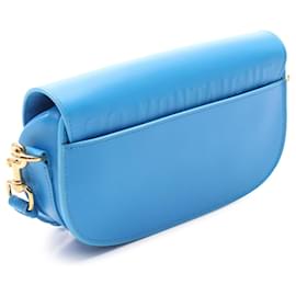 Dior-Dior Blue Calfskin Bobby East West Crossbody-Blue,Other
