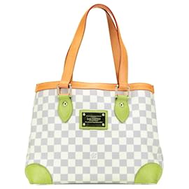 Louis Vuitton-Louis Vuitton Damier Azur Branco Hampstead PM-Branco
