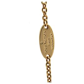 Louis Vuitton-Colar Pendente Icônico em Cristal LV Banhado a Ouro da Louis Vuitton-Dourado