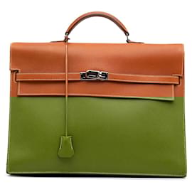 Hermès-Hermès Brown Epsom Kelly Depeches 38-Marron