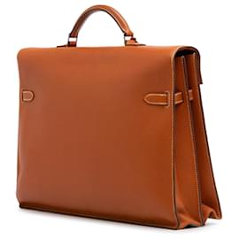 Hermès-Hermès Brown Epsom Kelly Depeches 38-Marron