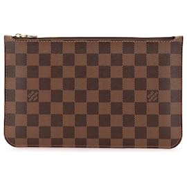 Louis Vuitton-Poche MM Neverfull Damier Ebene Marrom Louis Vuitton-Marrom