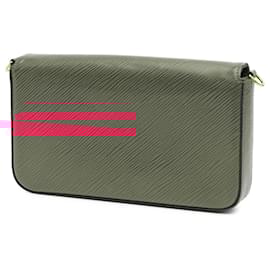 Louis Vuitton-Pochete Felicie Patchwork Epi Rosa Louis Vuitton-Rosa