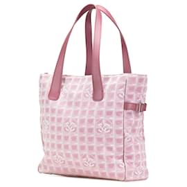 Chanel-Chanel Pink New Travel Line Nylon Tote-Pink