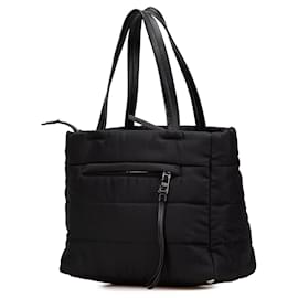 Prada-Prada Black Tessuto Bomber Tote-Black