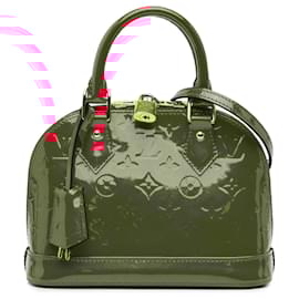 Louis Vuitton-Louis Vuitton Vernis Alma BB Vermelho-Vermelho