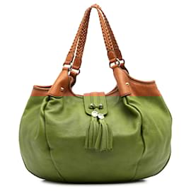 Gucci-Gucci Brown Calfskin Marrakech Tote-Brown,Caramel