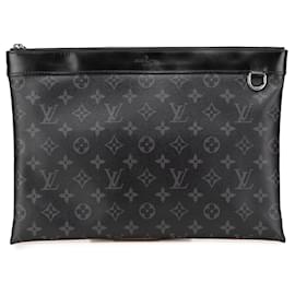 Louis Vuitton-Pochette GM Discovery Monogram Eclipse Preto Louis Vuitton-Preto