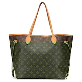 Louis Vuitton-Louis Vuitton Brown Monogram Neverfull MM-Brown