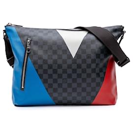 Louis Vuitton-Louis Vuitton Damier Cobalt Preto Americas Cup Regatta Mick PM-Preto