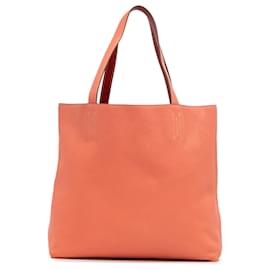 Hermès-Hermès Rose Clemence Double Sens 36-Rose