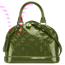 Louis Vuitton-Louis Vuitton Vernis Alma BB Vermelho-Vermelho