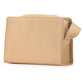 Yves Saint Laurent-Yves Saint Laurent Brown Leather Crossbody-Brown,Light brown