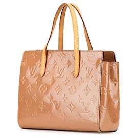 Louis Vuitton-Louis Vuitton Marrom Monograma Vernis Catalina BB-Marrom