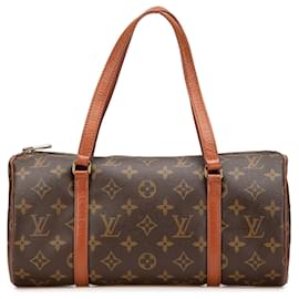 Louis Vuitton-Louis Vuitton Monograma Marrom Papillon 30-Marrom
