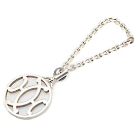Hermès-Charm de sac en métal plaqué palladium argent Hermès-Argenté