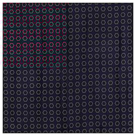 Chanel-Chanel Black Hexagon Silk Scarf-Black