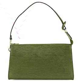 Louis Vuitton-Pochette Acessórios Epi Vermelha Louis Vuitton-Vermelho