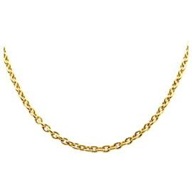 Chanel-Chanel Gold Gold Plated CC Round Pendant Necklace-Golden