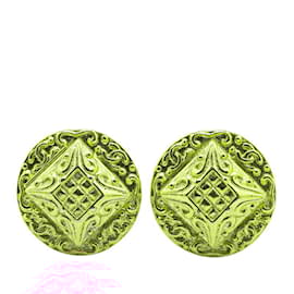 Chanel-Chanel Gold Plated Clip Earrings-Golden