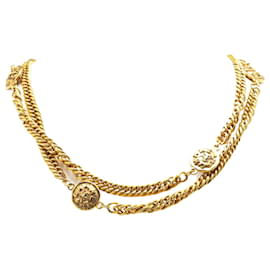 Chanel-Chanel Gold Plated Chain Necklace-Golden