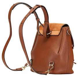 Chloé-Chloé Faye Backpack in Brown Leather and Suede-Brown
