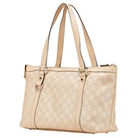 Gucci-Gucci Guccissima Tote Bag-Pink,Beige
