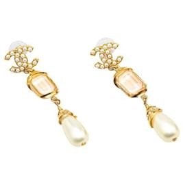 Chanel-Chanel Coco Mark Stud Earrings-Golden