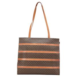 Céline-Celine Macadam Handbag Tote Bag-Brown