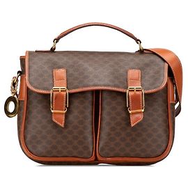 Céline Bolsa de ombro Celine Macadam Marrom