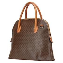 Céline-Celine Macadam Tote Bag-Brown