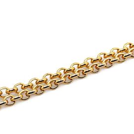 Chanel-Chanel Coco Mark Tornado Swirl Motif Necklace-Golden