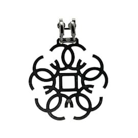 Chanel-Chanel Coco Mark Rhinestone Single Earring-Black,Yellow