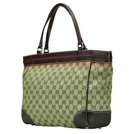 Gucci-Gucci GG Canvas Sherry Line Mayfair Princess Tote Bag-Multiple colors,Beige