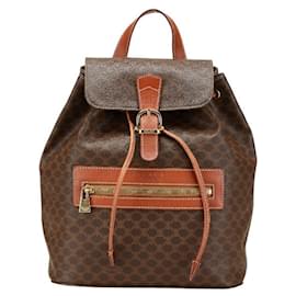 Céline-Celine Macadam Backpack-Brown