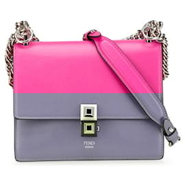 Fendi-FENDI Canai Mini Chain Shoulder Bag-Pink