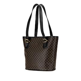 Céline-Celine Macadam Handbag Tote Bag-Brown,Black