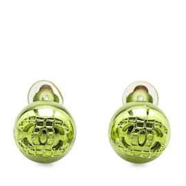 Chanel-Chanel Coco Mark Gold Plated Clip Earrings-Golden