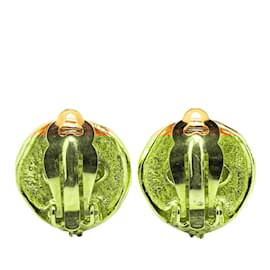 Chanel-Chanel Gold Plated Horse Clip Earrings-Golden