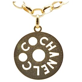 Chanel-Chanel Gold Plated Necklace-Golden
