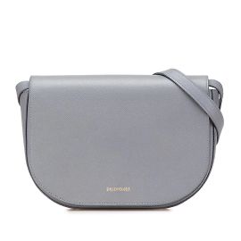 Bolsa de dia Balenciaga Ville em couro cinza Marrom