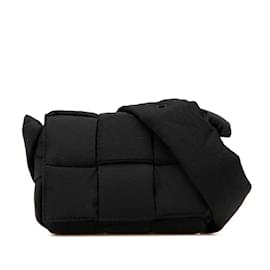 Bottega Veneta-Bottega Veneta Mini Cassette Shoulder Bag-Black