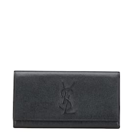 Saint Laurent-Saint Laurent YSL Long Wallet-Black