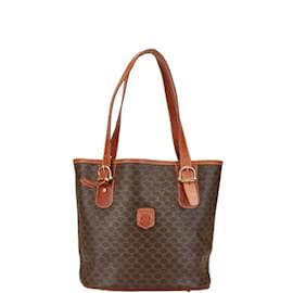Céline-Celine Macadam Handbag Tote Bag-Brown,Black