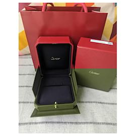 Cartier-Large Creole Earrings Vertical Display Box with Paper Bag-Red