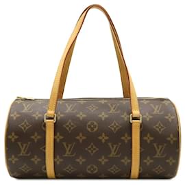 Louis Vuitton-Bolsa Louis Vuitton Monogram Papillon 30-Marrom