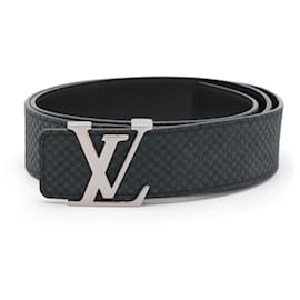 Louis Vuitton-Louis Vuitton Micro Damier Santur Initial Belt-Black