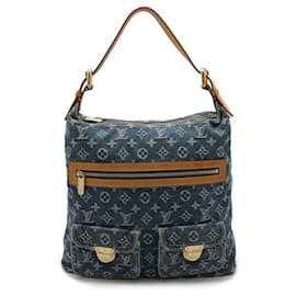 Louis Vuitton-Bolsa de Ombro Buggy GM em Denim Monogram Louis Vuitton-Azul